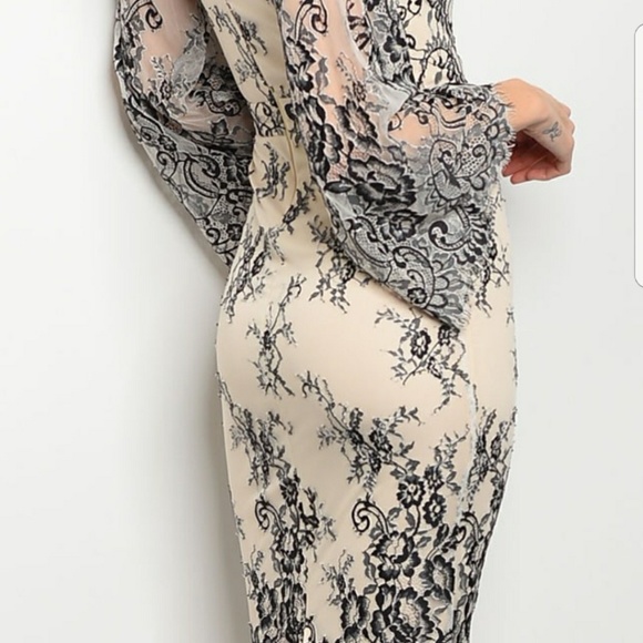 🔺️Last one 🔻TAN BLACK DRESS 101 - Picture 3 of 3